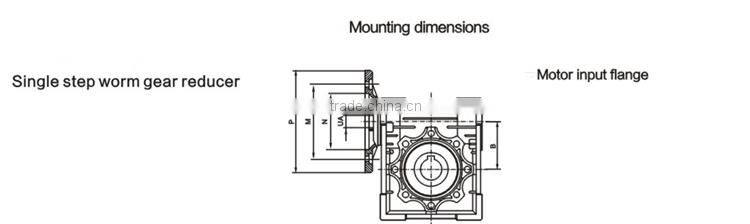 WORM GEARBOX, GEARBOX REDUCER, NMRV SERIES
