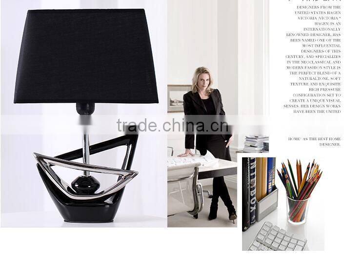 Fashion modern various color ceramic table lamp for bedside