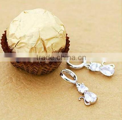 JINSE Cute Cat Earrings