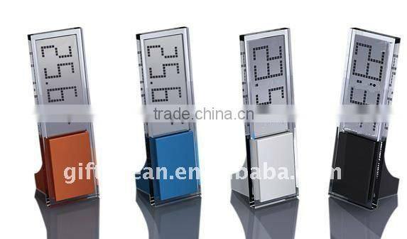 promotional mini lcd clock, giveaway mini digital clock