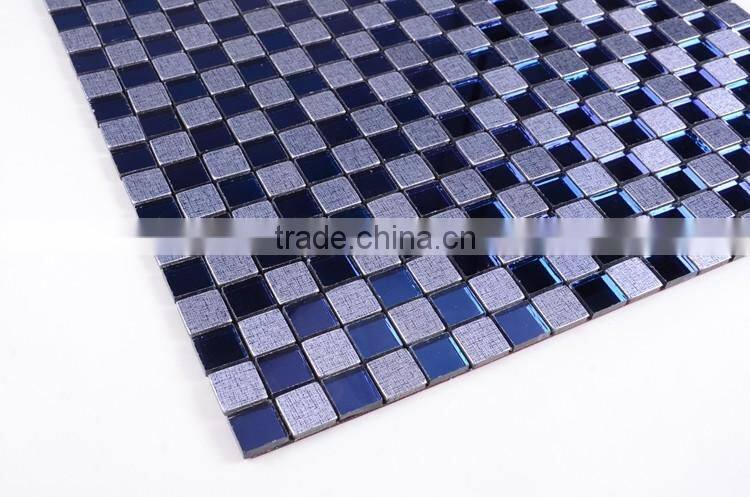 LP128 300X300MM purple make mosaic glass hurricane candle holder