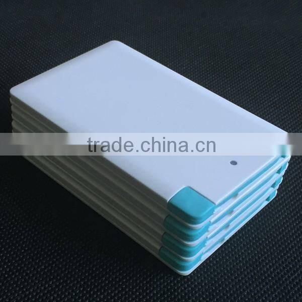 2015 Hot selling usb charge cable power bank thin credit card power bank portable universal power bank CE FCC ROHS