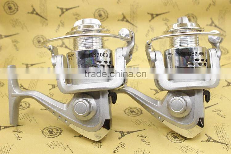 5 axis electroplating plastic fishing line round head Sea fish pole wheel spinning wheel type wheel