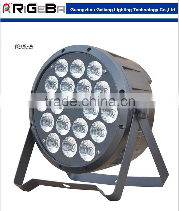 Hot Led Par64 18leds 10W RGBW 4 IN 1 indoor cheap led par can par light