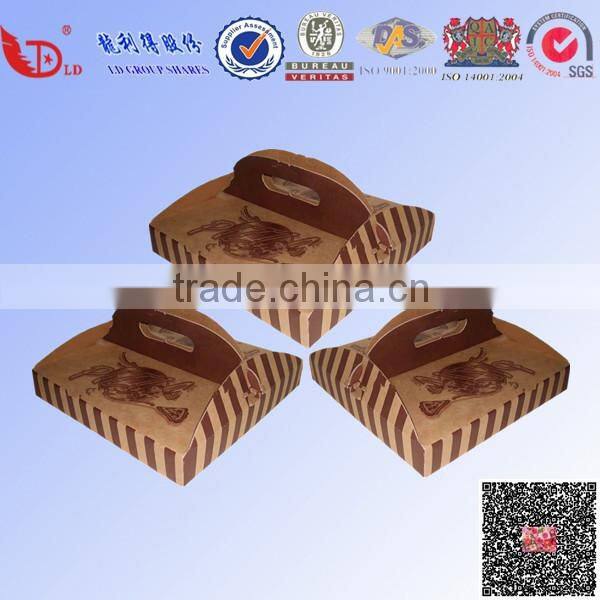 custom paper pizza box,kraft paper pizza packing box