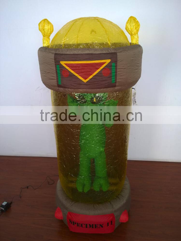 DJ-XT-18 green inflatable alien ET in the storage crazy home decoration lighted