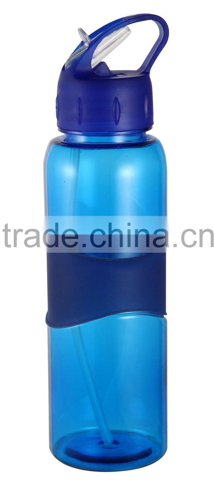 2016High Quality Eco-Friendly Feature and Tritan plastic material sport drinking water bottle with straw