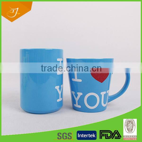 v-shape ceramic mug