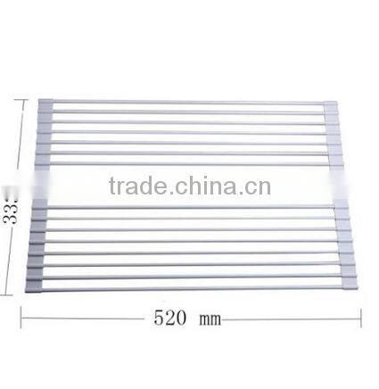 S S + Silicone Stainless Steel Kitchen Water Drain Rack