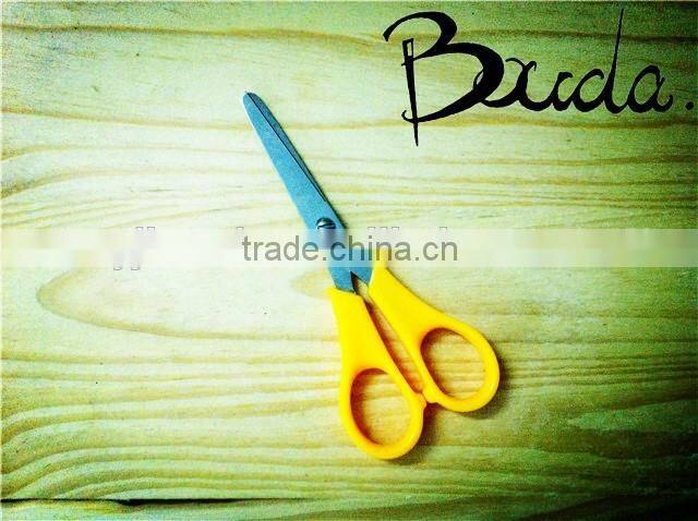 Special stainless steel stationery scissors with plastic handle BD-S1656