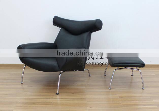 OX-chair and ottoman by Hans Wegner