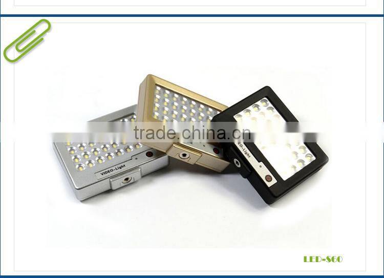 Rechargeable Small Battery Operated LED Light for Cameras Table & Smartphone LED-S60