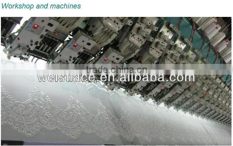 hot cheap embroidered soft tulle/tulle african fabric lace fushia pink/beaded lace applique motif/