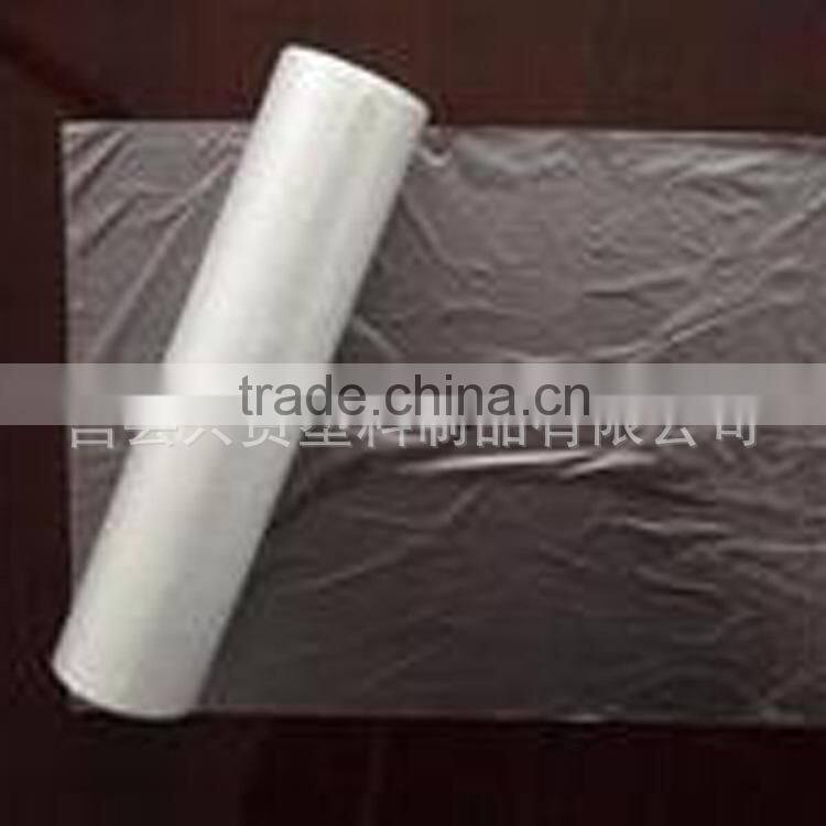 LDPE flat food package plastic bags on roll