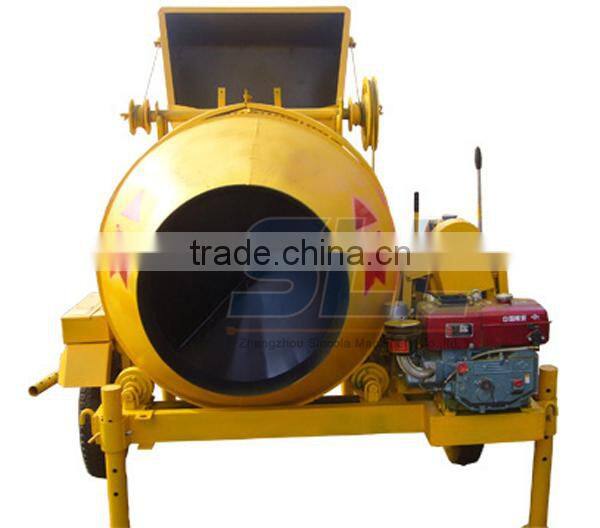Concrete mixer with Diesel engine