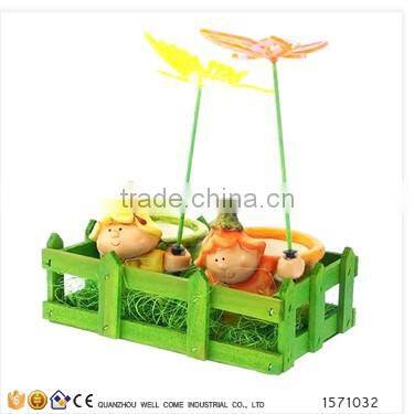 Ceramic Flower Fairies for Parrot Feeder