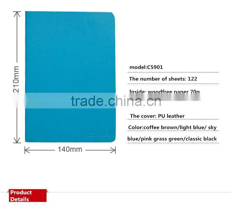 2016 hardcover PU Eco leather notebook Business A5 customized notebook Drawing Sketchbook Weekly Day Planner organizer notebook