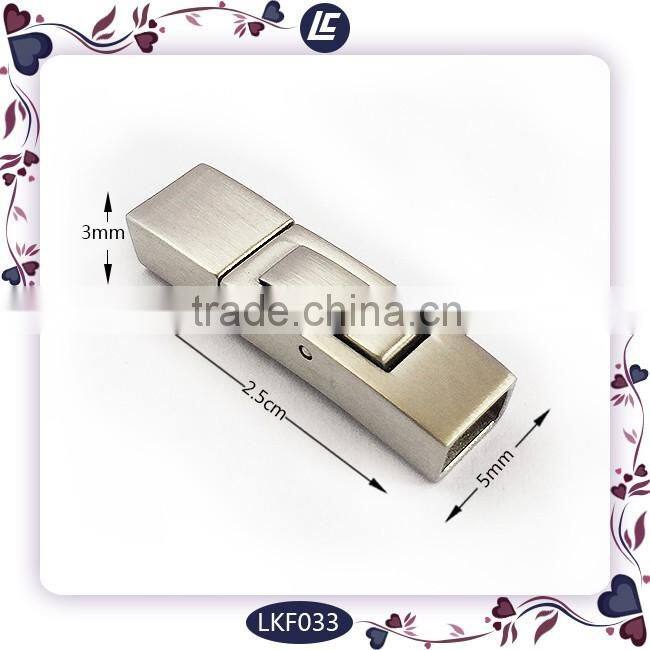 Jewelry Stainless Steel Metal Clasp Finding for 5mm Leather Cord