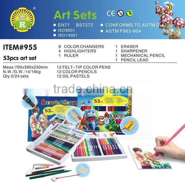 Cute stationery set for girls 53pcs
