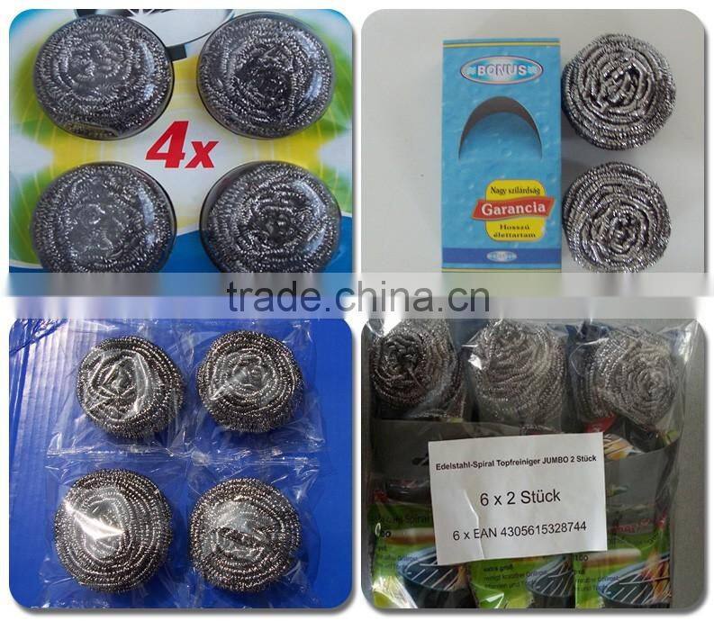 Manufacturer supply Stainless steel scourer bulk products from china