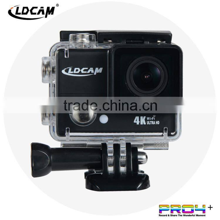 Drop shipping LDCAM pro4+ WIFI 4k Ultra HD action camera 45m waterproof with waterproof case