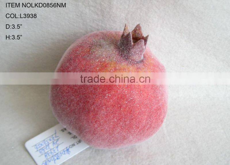 decorative artificial foam pomegranate fruits 3.5"*3.5" with emulation sugar for havest home decoration