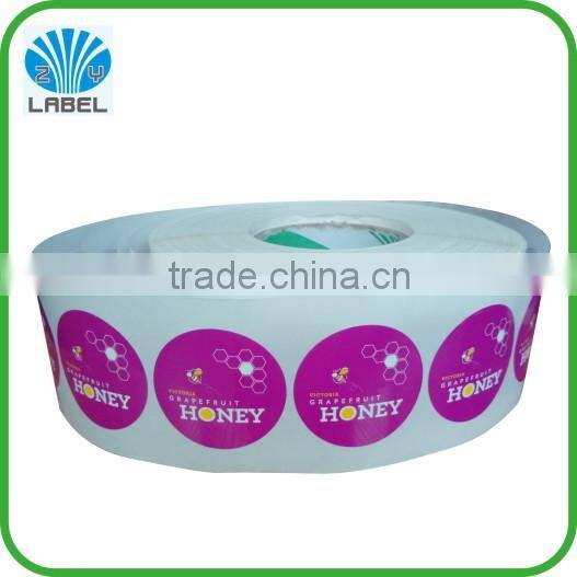 high quality custom honey labels for plastic bottles,adhesive honey bottle labels