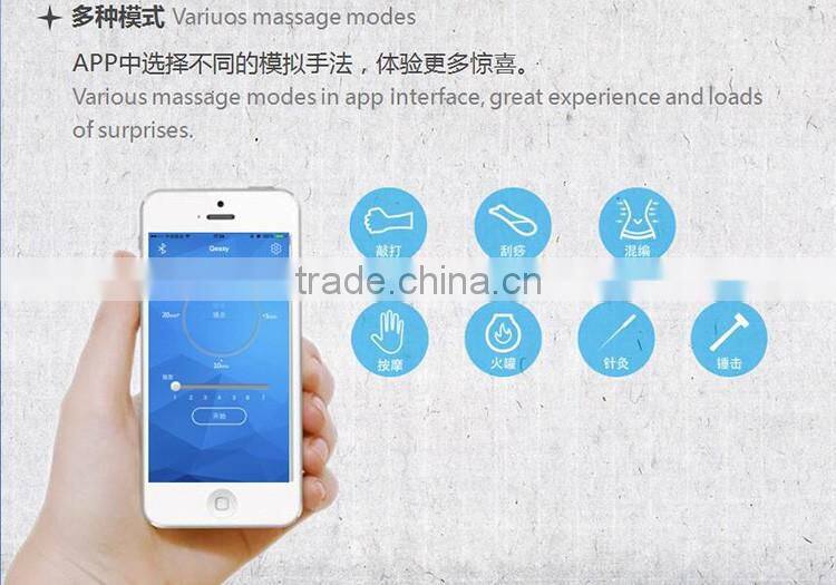 smart phone APP Bluetooth control electronic pulse massager Anywhere anytime Wireless muscle full body neck massager Properties