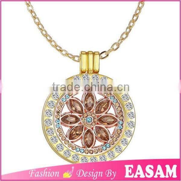 2016 New design alternative crystal locket pendant necklace