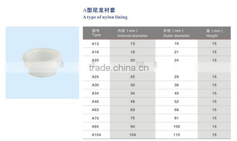 plastic bearing/nylon plastic bushing/flanged plastic bushing from manufacture