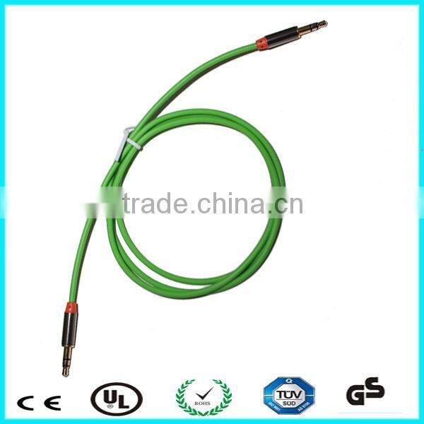 Male jack to jack aux 3.5mm flat aux cable