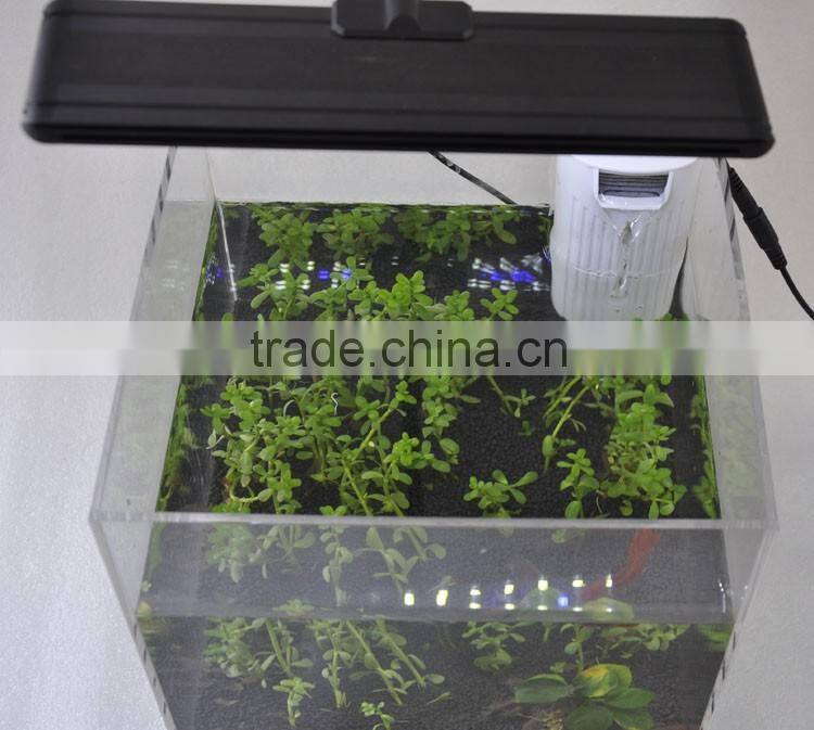 Factory sale mini glass skimmer color changing led light reef tank