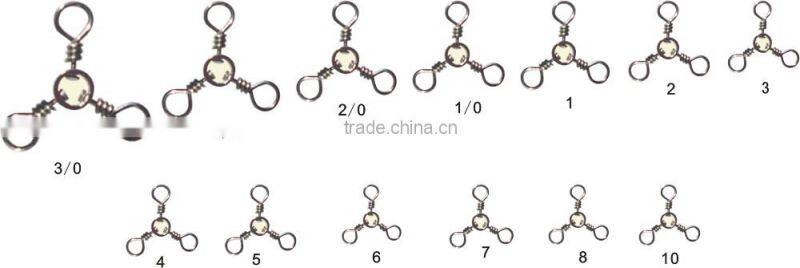 3-way swivels of fishing tackle accessories