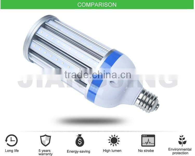 DLC ETL UL Approved Waterproof LED Corn Lamp 45W with LEDs and Rubycon Capacitors, Retrofit IP64 UL approved led corn bulb