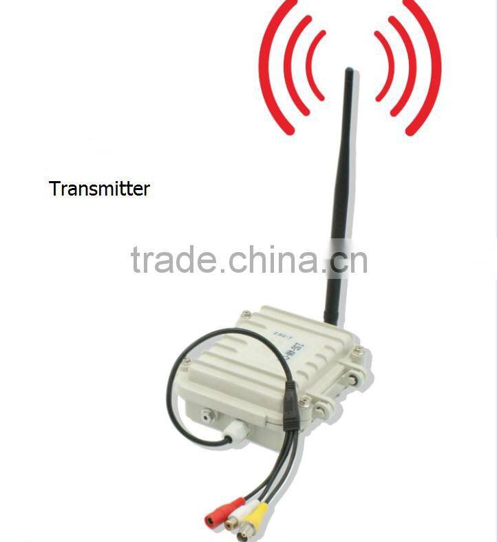 Best price 2.4GHz 4W waterproof wireless audio video sender transmitter & receiver 2.4GHz-1804
