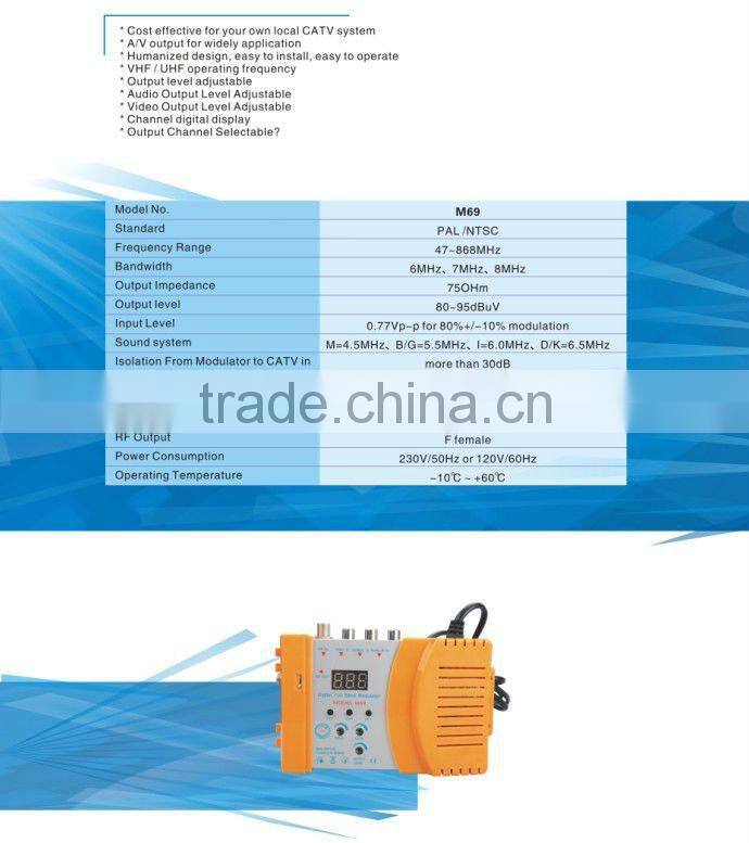 RF MODULATOR digital rf modulator catv rf modulator