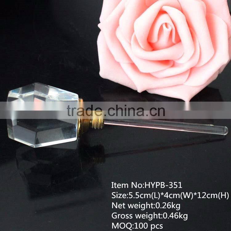 HOT!!! 2016 best selling crystal unique perfume empty bottle