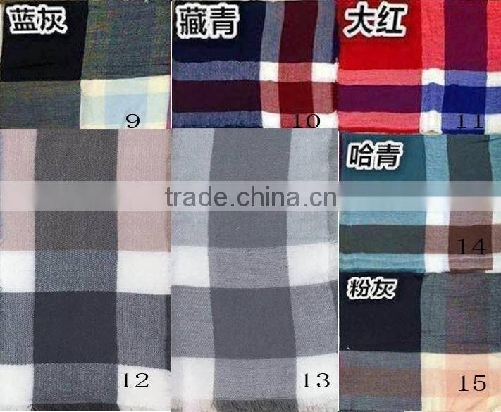 2016 hottest selling plaid blanket winter cashmere scarf ,scarf factory china