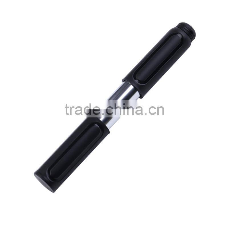 Mini bicycle pump with hidden hose