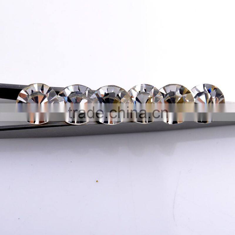 Crystal diamond pointback rhinestone glass