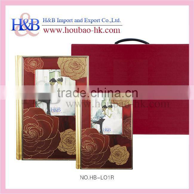 H&B New Red Crystal Cover Wedding Album/Peel And Stick Photo Album