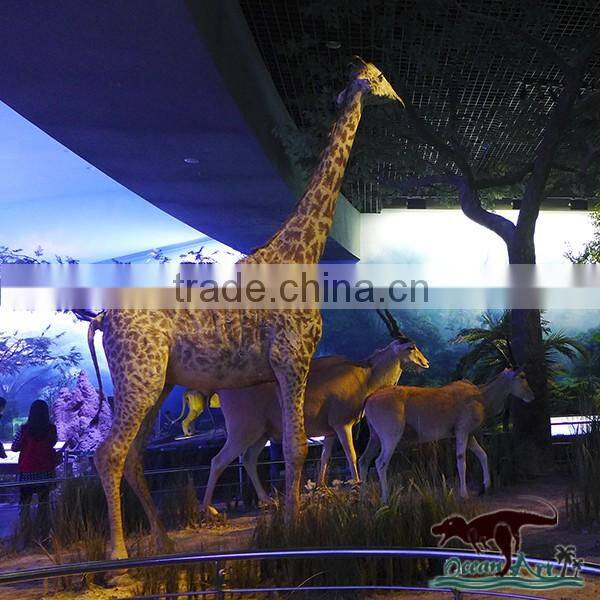 Simulation animatronic animals supply giraffe for museum display