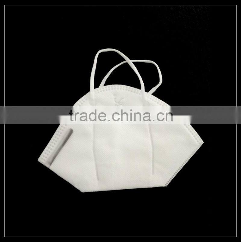 White spunlace nonwoven C-shape protective face mask