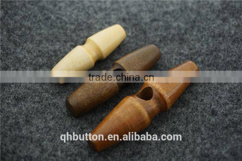 chinese wood toggle 2-holes button for coat