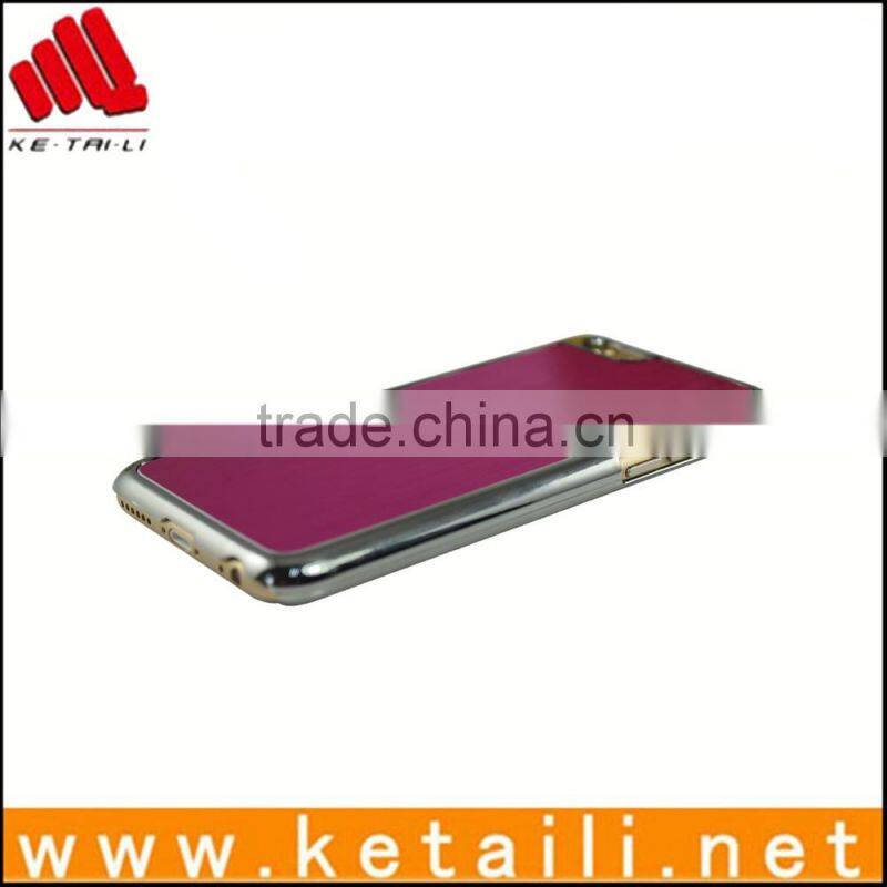 Custom fashion electroplated hard plastic PC case for iphone6