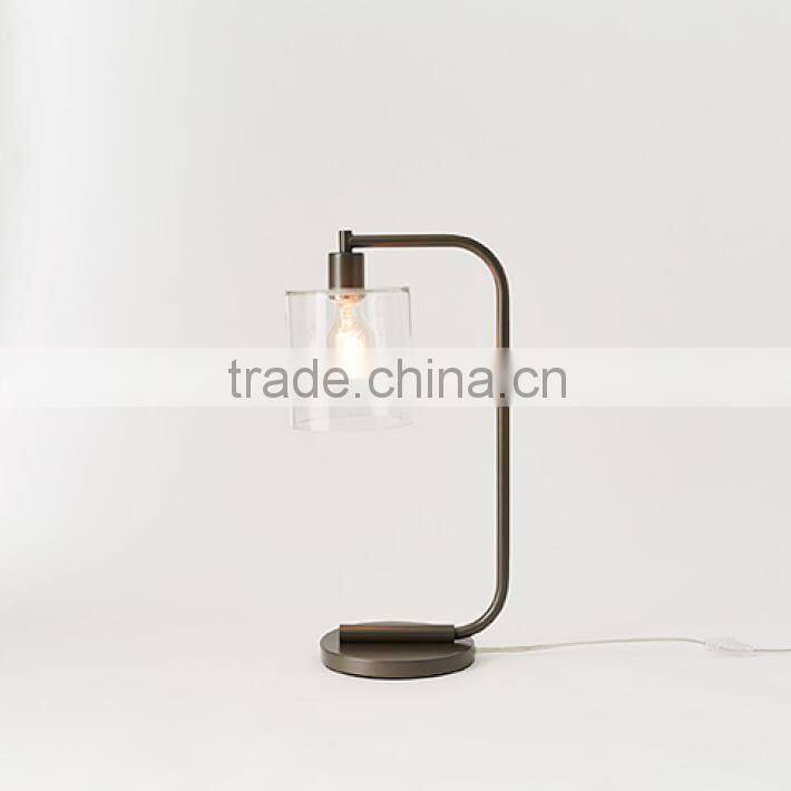 11.23-7 glass and steel Find a new focal point Lens Table Lamp Inspired by factory lighting