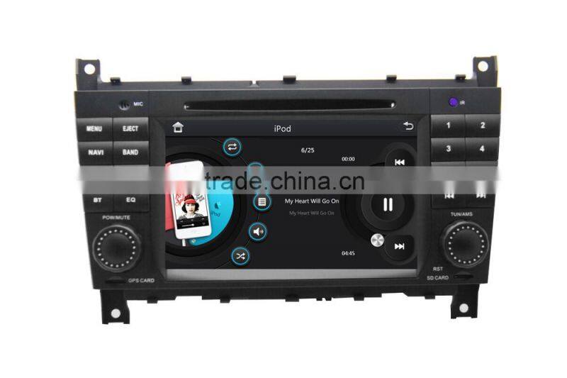 High quality of 7inch Car dvd gps player for Mercedes-Benz W203 2004-2007 with WINCE A8 system 3G WiFi OBDII DVR function