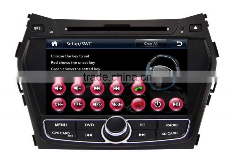 touch screen stereos audio type player multimedia navigator car stereo for Hyundai ix45 gps