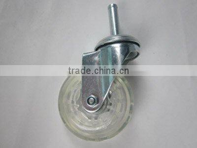Transparent PU caster