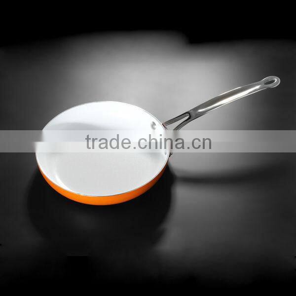 aluminum non-stick frying pan with color painting